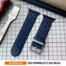 สายนาฬิกาข้อมือ New Kebitt En Mer Bleu Nuit Single Tour สำหรับ Apple Watch Ultra 3 2 Series 1110 9 8 7 6 5 4 SE 3 ขนาด 46 มม. 45 มม.