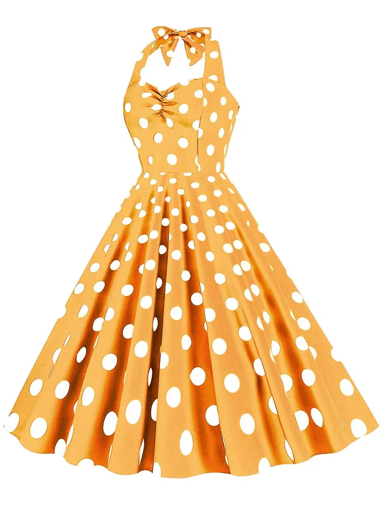 ชุดเดรสสีดำพิมพ์ลายจุดวินเทจสำหรับผู้หญิงชุดเดรสคอลึกcosplayชุดเดรสเซ็กซี่สำหรับปาร์ตี้ดูร้อน