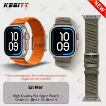 สายนาฬิกาข้อมือ New Kebitt En Mer Bleu Nuit Single Tour สำหรับ Apple Watch Ultra 3 2 Series 1110 9 8 7 6 5 4 SE 3 ขนาด 46 มม. 45 มม.