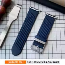 สายนาฬิกาข้อมือ New Kebitt En Mer Bleu Nuit Single Tour สำหรับ Apple Watch Ultra 3 2 Series 1110 9 8 7 6 5 4 SE 3 ขนาด 46 มม. 45 มม.