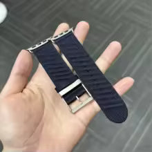 สายนาฬิกาข้อมือ New Kebitt En Mer Bleu Nuit Single Tour สำหรับ Apple Watch Ultra 3 2 Series 1110 9 8 7 6 5 4 SE 3 ขนาด 46 มม. 45 มม.